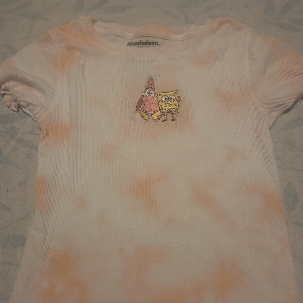 Nickelodeon T-Shirt - Orange & White Tie-Dye